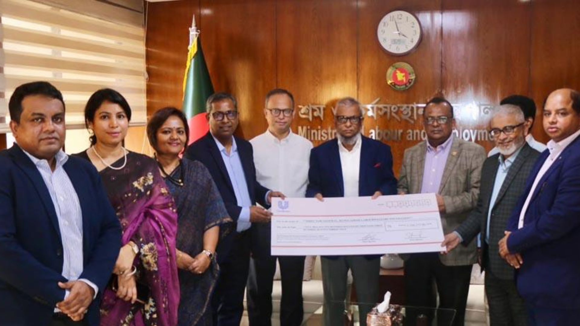 UBL and UCL Representatives at Bangladesh Workers’ Welfare Foundation.