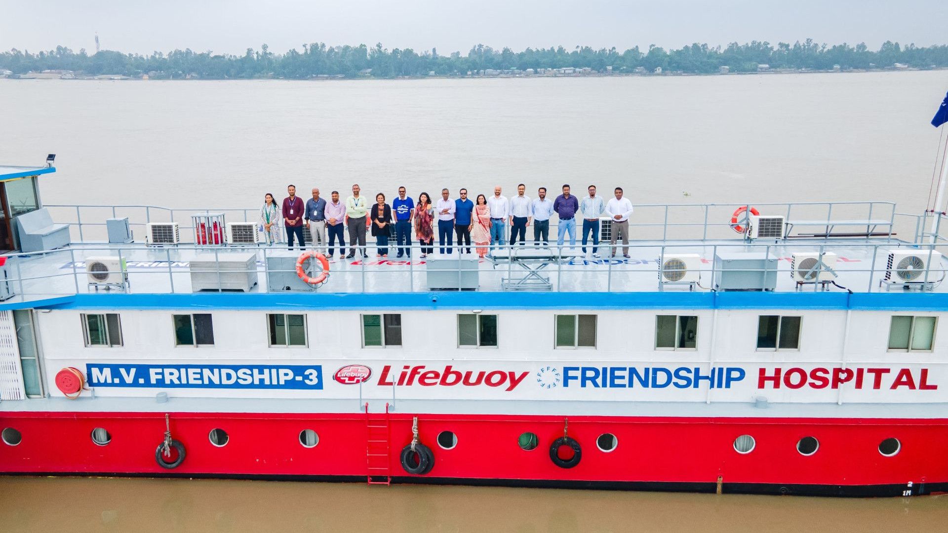 UBL MC Members and LFH representatives on the LFH deck.