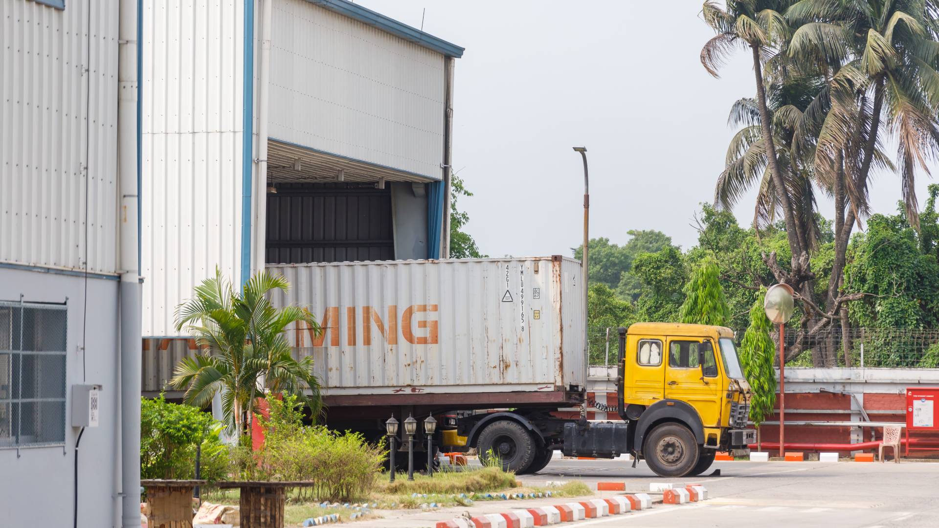 Supply vans at Kalurghat Factory